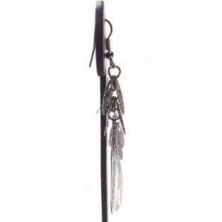 Silver Contemporary Earring Jhumka Jhumki Fashion Jewelry Drop Dangle Long EA285